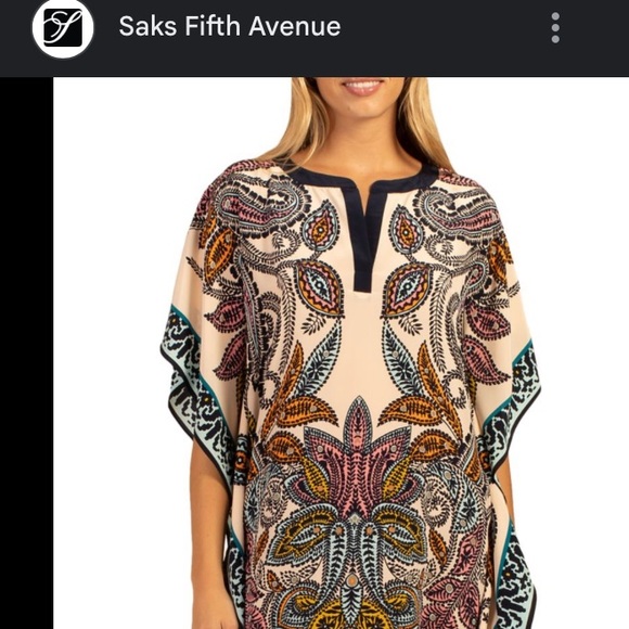 🆕 {trina turk} Theodore Paisley caftan dress •NWT - Picture 10 of 10